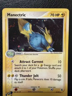 Pokemon TCG Manectric 9/109 Ruby and Sapphire Holo MP - Image 3