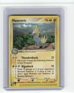 Manectric Ruby and Sapphire Uncommon Pokemon Near Mint or Better - Image 1
