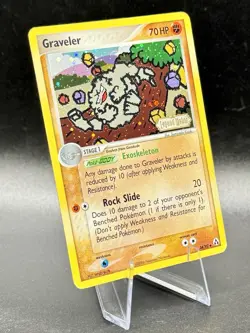Graveler 34/92 Stamped Pokemon EX Legend Maker 2006 Vintage Reverse Holo LP/MP - Image 1