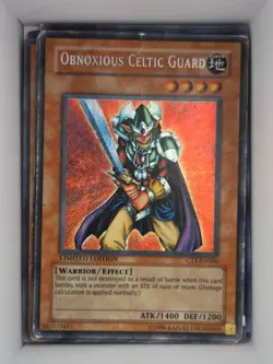Obnoxious Celtic Guard CT1-EN006 YuGiOh Collectible Tins 2004 Secret Rare HP - Image 1