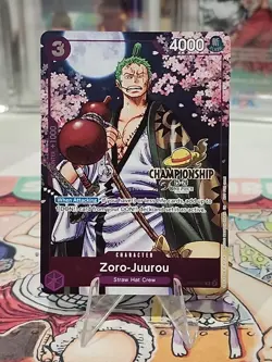 One Piece TCG Zoro-Juurou Nationals Championship Event Pack 2025-26 M/NM STAMPED - Image 2