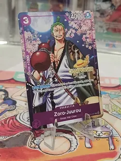One Piece TCG Zoro-Juurou Nationals Championship Event Pack 2025-26 M/NM STAMPED - Image 3