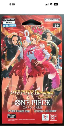One Piece EB-03 Heroines Sleeved Booster Pack Lot of 10 Sealed 🔥🔥 **IN HAND** - Image 1