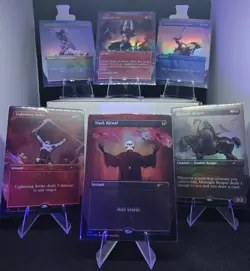 Opened MTG Secret Lair the Art of Frank Frazetta Foil Card Set - Image 1