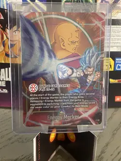 Dragon Ball Super Card Game Goku Energy Marker E-93 Foil Bandai Fest 25-26 - Image 1