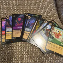 Lorcana TCG ~200 Card Lot Legendary/Super Rare/Rare/ Cold Foil Lot mixed sets NM - Image 4