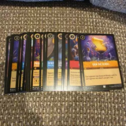 Lorcana TCG ~200 Card Lot Legendary/Super Rare/Rare/ Cold Foil Lot mixed sets NM - Image 5