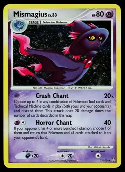 Pokemon Card - Mismagius Stormfront 7/100 Holo Rare - Image 1