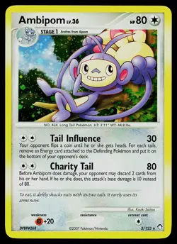 Pokemon Card - Ambipom Mysterious Treasures 3/123 Holo Rare - Image 1