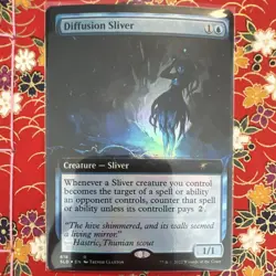 Diffusion Sliver (Extended Art, Foil) Secret Lair Drop Rare Creature 618 Blue - Image 1