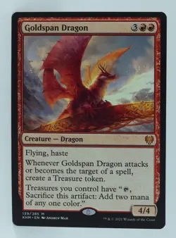 Magic the Gathering Kaldheim #139 Goldspan Dragon - Image 5