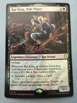 Rat King, Pale Piper (Surge Foil) #19 NM - Teenage Mutant Ninja Turtles MTG - Image 1