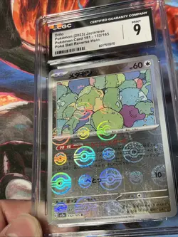 Pokemon Ditto 151 sv2a Japanese Reverse Holo #132 CGC 10 Gem Mint - Image 2