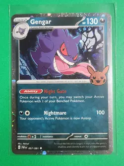 Pokemon TCG Halloween Trick Or Trade 2024 Gengar #57/91 Cosmos Uncommon - Image 1