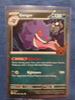 GENGAR (COSMOS HOLO) 057/091 HOLO TRICK OR TRADE BOOSTER 2024 POKEMON NM - Image 2