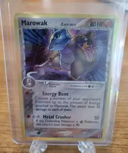 Pokemon TCG 2005 Marowak (Delta Species) 10/113 Delta Species Holo LP Vintage - Image 1