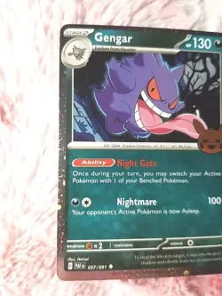 Pokemon TCG Gengar Cosmos Holo Trick or Trade 2024 #136/197 - Image 2