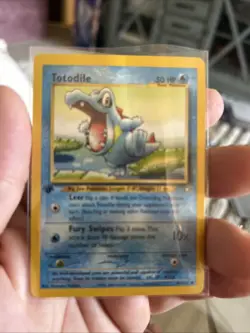 Pokemon Totodile 1st Edition Neo Genesis 81/111 Regular 50 HP Card - Image 1