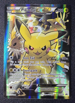 Pokemon: Pikachu ex XY Black Star Promo Full Art Holofoil XY124 - Image 1