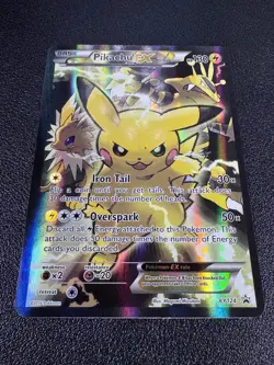 Pokemon: Pikachu ex XY Black Star Promo Full Art Holofoil XY124 - Image 2