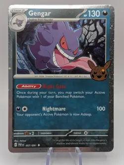 Pokemon TCG Gengar Trick or Trade 2024 057/091 Holo Rare NM - Image 1