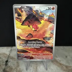 Magby 186/182 Scarlet & Violet: Paradox Rift Pokemon TCG Illustration Rare NM - Image 1