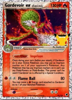 Gardevoir ex 93/101 Celebrations: Classic Collection Pokemon NM - Image 1