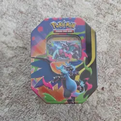 Pokemon TCG Mega Charizard Tin Box 2026 English Promo Booster Charizard EX - Image 1