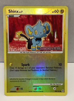 2007 Pokemon Basic Shinx Lv.7 60hp #98/130 DPBP #464 Rev Holo - Image 1