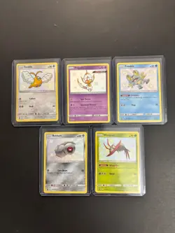 Pokemon TCG 2019 Hidden Fates Swablu, Froakie and More Baby Shiny Lot of 5 NM - Image 1