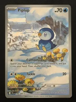 Piplup 098/094 Illustration Rare Phantasmal Flames PFL EN Pokemon TCG - Image 1