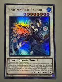 YUGIOH ENIGMASTER PACKBIT ASIA ENGLISH EDITION PHNI-AE042 ULTRA RARE - Image 1