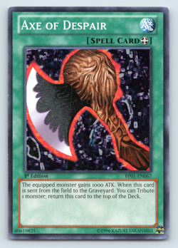 Axe of Despair - BP01-EN067 - Common - 1st Edition Yugioh - Image 1
