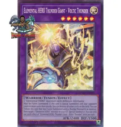 Yugioh Elemental HERO Thunder Giant - Voltic Thunder MZMU-EN029 Collector's Rare - Image 1