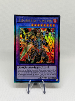 Gladiator Beast Heraklinos CR06-AE059 Ultimate Rare AE NM YuGiOh Card - Image 1