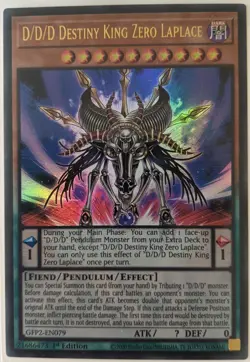 D/D/D Destiny King Zero Laplace - GFP2-EN079 - Ultra Rare 1st Edition Yugioh - Image 1