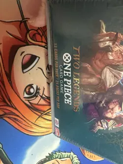 One Piece OP08 Two Legends Booster Box Factory Sealed English Edition Slight Dmg - Image 2