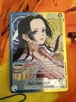 Boa Hancock - OP14-041 (Alternate Art) The Azure Sea's Seven Foil NM - ONE PIECE - Image 1
