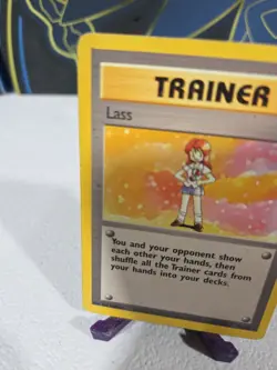 Pokemon TCG Trainer Lass Base Set Unlimited Rare Card 75/102 Vintage 1999#11 - Image 5