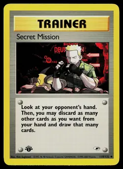 Pokemon Card - Secret Mission 1st Edition Gym Heroes 118/132 Uncommon - Image 1