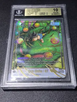 Son Goku GT FB07-122 BGS 10 Alternate Art SCR Dragon Ball Graded Card English - Image 1