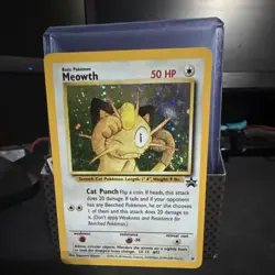 Pokemon Meowth 10/53 Wotc Promo Holo Promo Basic 50 HP Card English 2000 - Image 1