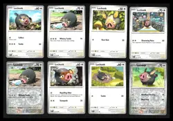 Lechonk Pokemon Card Collection Set of 8 English Cards Reverse Holo Cute - Image 1