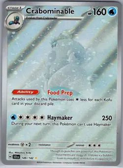 Crabominable 149/142 SV07: Stellar Crown - Pokemon Card - NM - Image 1
