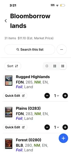 Magic: The Gathering Bloomborrow Land Lot (31 Cards, Rugged Highlands, Plains, … - Image 3