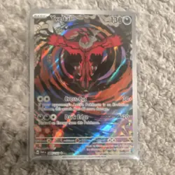 Pokemon Yveltal Full Art Holo 205/182 SV04: Paradox Rift Basic 130 HP Rare Card - Image 1