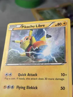 Pokemon Pikachu Libre 14/30 Card 2016 Non-Holo XY Trainer Kit Moderately Played - Image 2