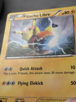 Pokemon Pikachu Libre 14/30 Card 2016 Non-Holo XY Trainer Kit Moderately Played - Image 3