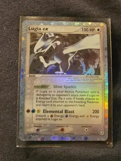 Pokemon Lugia ex EX Unseen Forces 2005 105/115 Ultra Rare Holo 100 HP Basic Card - Image 1