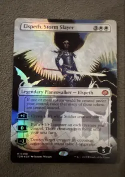 Elspeth, Storm Slayer (Borderless) Tarkir: Dragonstorm Foil - Image 1